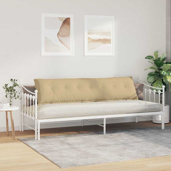 vidaXL Rygpude Gr&aring;gr&oslash;n 200 x 50 cm Velourstof