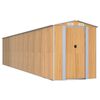 vidaXL haveskur 192x938x223 cm galvaniseret st&aring;l lysebrun