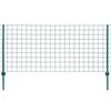 vidaXL eurohegn 20 x 1,5 m st&aring;l gr&oslash;n