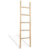 vidaXL h&aring;ndkl&aelig;destige med 5 trin bambus 150 cm