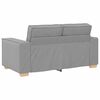 vidaXL Sofa 3 pcs Skygrå Linned-blandet stof
