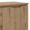 vidaXL Sideboard Artisan Egetr&aelig; 100 x 30 x 65,6 Konstrueret tr&aelig;