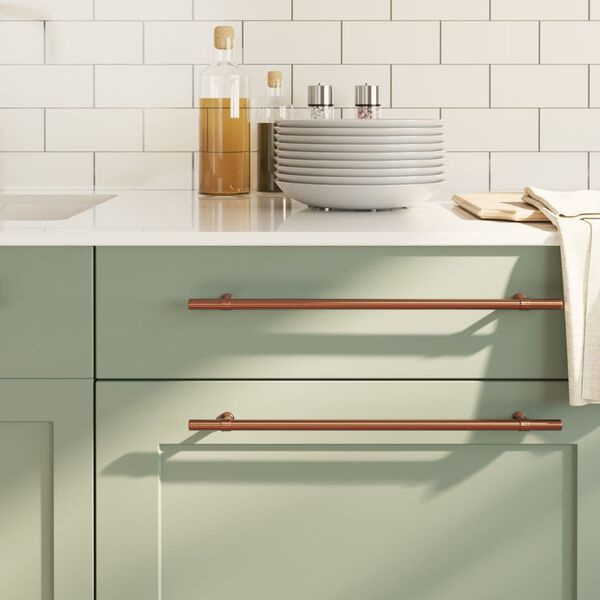 vidaXL skabsh&aring;ndtag 20 stk. 320 mm rustfrit st&aring;l bronzefarvet