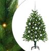 vidaXL Juletr&aelig; med 150 LED'er med stativ Gr&oslash;n 120 cm PE