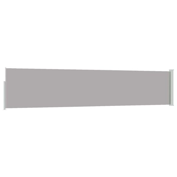 vidaXL sammenrullelig sidemarkise til terrassen 100 x 500 cm gr&aring;