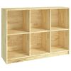 vidaXL bogreol 104x33x76 cm massivt fyrretr&aelig;