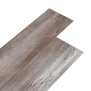 vidaXL Gulvplanker Mat tr&aelig; brun 5,02 m&sup2; 36 stk. PVC