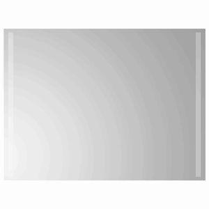 vidaXL LED badev&aelig;relsesspejl Transparent 80 x 60 cm h&aelig;rdet glas