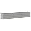 vidaXL Plantekasse Lysegr&aring; 290 x 50 x 45 cm Galvaniseret st&aring;l