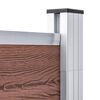 vidaXL havehegn 872x186 cm WPC brun