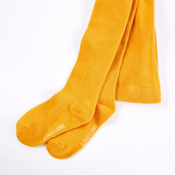 Str&oslash;mpebukser til b&oslash;rn str. 140 okkergul