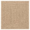 vidaXL gulvt&aelig;ppe ZIZUR beige 240x240cm jute-look indend&oslash;rs og udend&oslash;rs