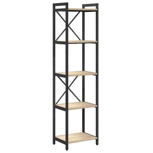 vidaXL Bogreol 40 x 30 x 155 cm Konstrueret tr&aelig; Sonoma eg