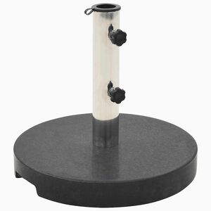 vidaXL parasolfod granit 20 kg rund sort