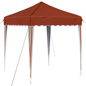 vidaXL Pop-up Festtelt Terrakotta 195 x 195 x 245 cm Oxford stof
