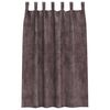 vidaXL Velour Gardiner med gardiner 2 pcs Brun 175 x 140 cm Fl&oslash;jl