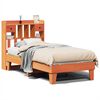 vidaXL sengeramme uden madras 75x190 cm massivt fyrretr&aelig; gyldenbrun