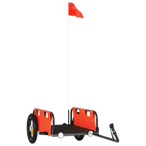 vidaXL cykeltrailer oxfordstof og jern orange