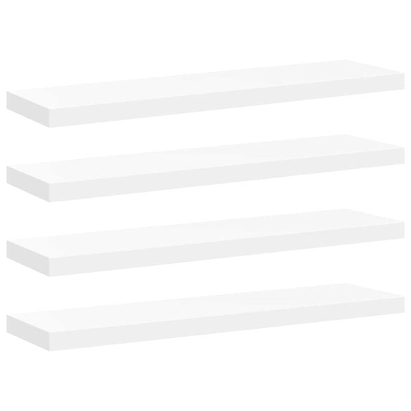 vidaXL v&aelig;ghylder 4 stk. 90x23,5x3,8 cm MDF hvid