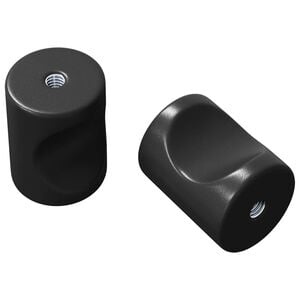 vidaXL Kabinet Knob 2 stk. Sort 18 x 23 mm Jern