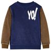 vidaXL Sweatshirt til b&oslash;rn str. 92 marinebl&aring;