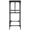 vidaXL konsolbord 100x32x75 cm konstrueret tr&aelig; sort
