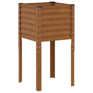 vidaXL haveplantekasse 45x45x88 cm vejrbestandigt st&aring;l
