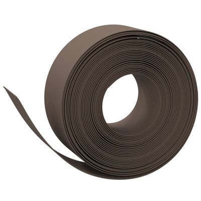 vidaXL græskanter 4 stk. 10 m 20 cm polyethylen brun