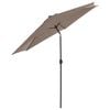 Madison parasol Tenerife 300 cm rund gr&aring;brun