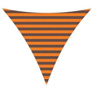 vidaXL Solskygge sejl Orange og Brun 2 x 2 x 2 m 100% polyester Oxford