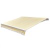 vidaXL foldemarkise motoriseret 600 cm gul/hvid