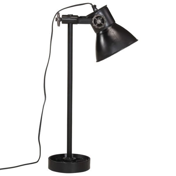 vidaXL skrivebordslampe 25 W 15x15x55 cm E27 sort