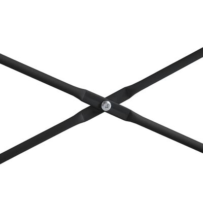 vidaXL computerbord 110x72x70 cm spånplade sort og egetræsfarve