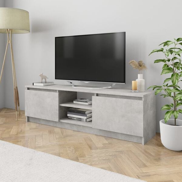 vidaXL tv-skab 120x30x35,5 cm konstrueret tr&aelig; betongr&aring;