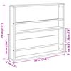 vidaXL Magasin Rack Gammelt tr&aelig; 80 x 12 x 70 cm Konstrueret tr&aelig;