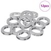 vidaXL Fjedervasker 12 pcs Hvid 13 x 1 mm Jern