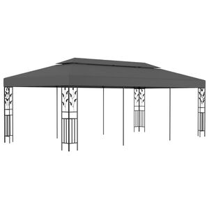 vidaXL pavillon 3x6 m antracitgr&aring;