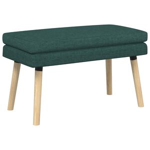 vidaXL Dobbeltlagret b&aelig;nk M&oslash;rkegr&oslash;n 80 x 40 x 47 cm Stof