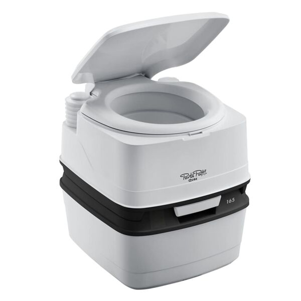 Thetford b&aelig;rbart toilet Qube 165 21 l + 15 l hvid og sort