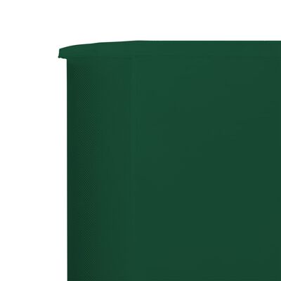 vidaXL 3-panels læsejl 400x80 cm stof grøn