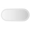 vidaXL LED-badev&aelig;relsesspejl 80x35 cm oval