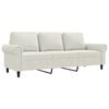 vidaXL 3-personers sofa 180 cm fl&oslash;jl cremefarvet