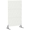 vidaXL Privatlivssk&aelig;rm 100 x 50 x 180 cm St&aring;l Hvid