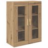 vidaXL Highboard Artisan Egetr&aelig; 69,5 x 34 x 180 cm Konstrueret tr&aelig;