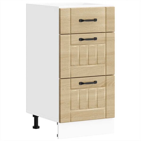 vidaXL k&oslash;kkenunderskab Lucca konstrueret tr&aelig; sonoma-eg