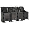 vidaXL kompostbeholder 1600 l sort