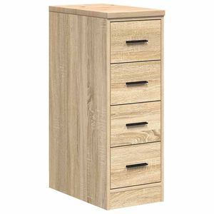 vidaXL Garageopbevaringsskab Sonoma eg 30x51x85cm Massivt tr&aelig; Fyrretr&aelig;
