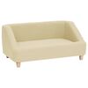 vidaXL hundesofa 85x50x39 cm linned cremefarvet