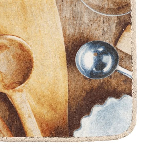 vidaXL k&oslash;kkent&aelig;ppe 60x180 cm vaskbart og skridsikkert flerfarvet