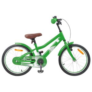 vidaXL B&oslash;rnecykel 18 tommer til 5-7 &aring;r gammel Gr&oslash;n